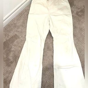 White bootcut/flare jean